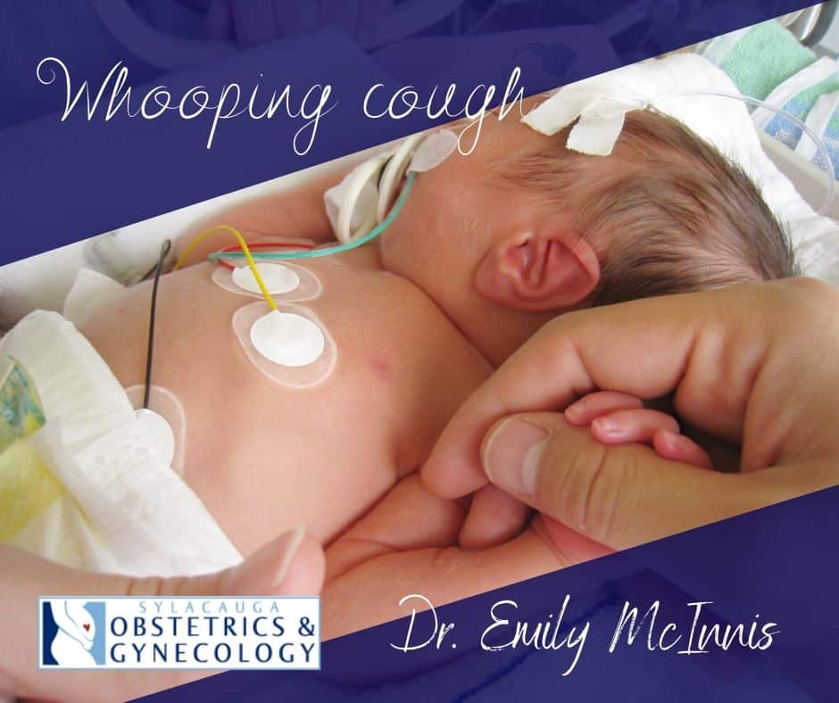infant in hospital bed with whooping cough Sylacauga Al